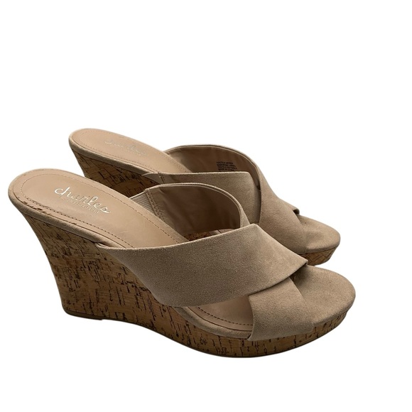 Charles by Charles David Tan Wedge Sandals size 10‎ - Picture 1 of 7